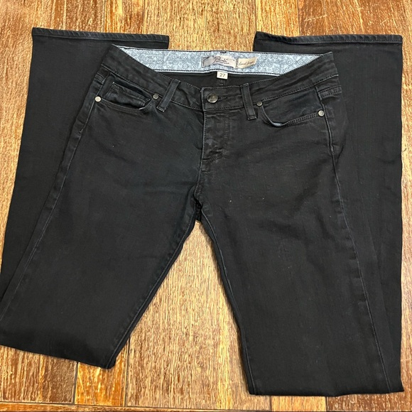 Paige lowrise flare laurel canyon black jeans - Picture 9 of 14